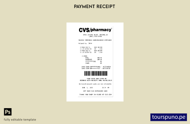 plantilla de farmacia CVC lista para imprimir